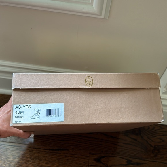 Ash Yes Shearling-Cuff Wedge Boot Topo Size 40 - Picture 14 of 14